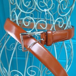 Genuine Leather Belt Mens Cole Haan Tan Brown Smooth Dressy or Casual